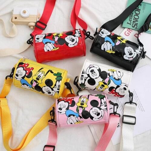 2021 New Disney Cartoon Children Messenger Bag Fashion Girl Bag Small Shoulder Bag Cute Baby Shoulder Crossbody Bags