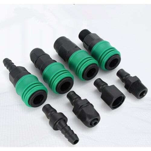 1set Plastic Steel C Type Pneumatic Fittings Fast Connector SP+PP SH+PH SM+PM SF+PF Tracheal Air Gun Air Compressor Connector
