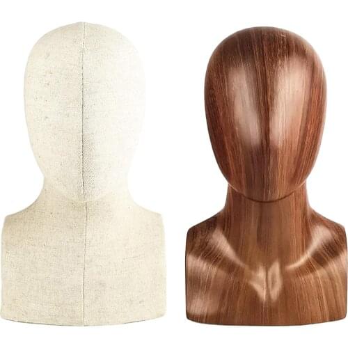 Professional GFRP 13' Tall Male Mannequin Head for Hats Jewerly Display