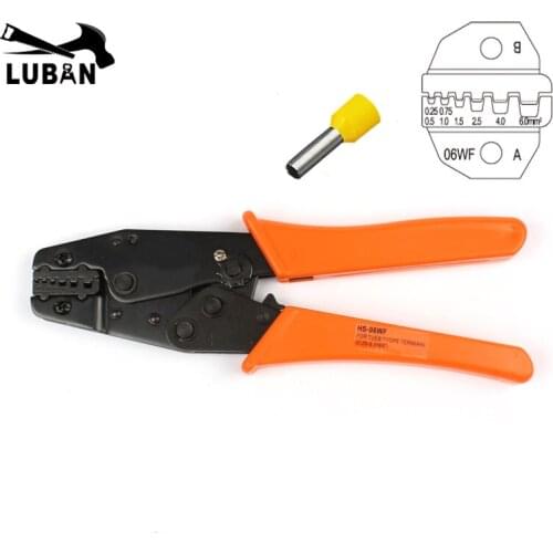 HS-06WF wire stripper EUROP STYLE RATCHET crimping tool crimping plier 0.25-6mm2 multi tool tools hands pliers