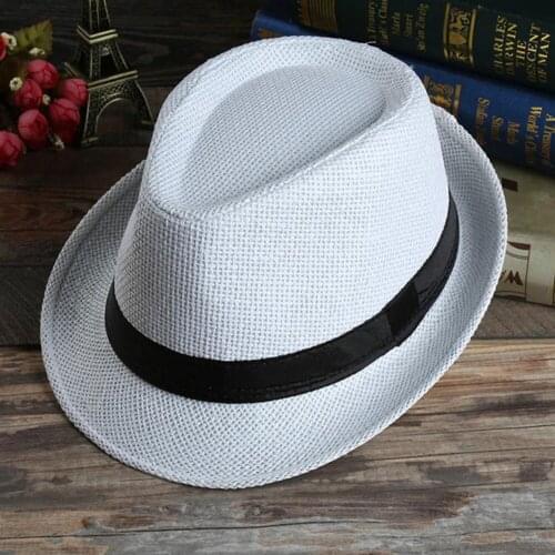 Women Men Autumn Accessories Sun Protection Dance Solid Summer Beach Props Outdoor Straw Braid Jazz Hat