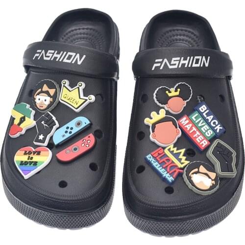 Animal 15 Style Slippers Hole Shoes Charm Jewelry Ornaments Head Buckle Kids Party Christmas Gifts Shoes Accessories Crocs Charm