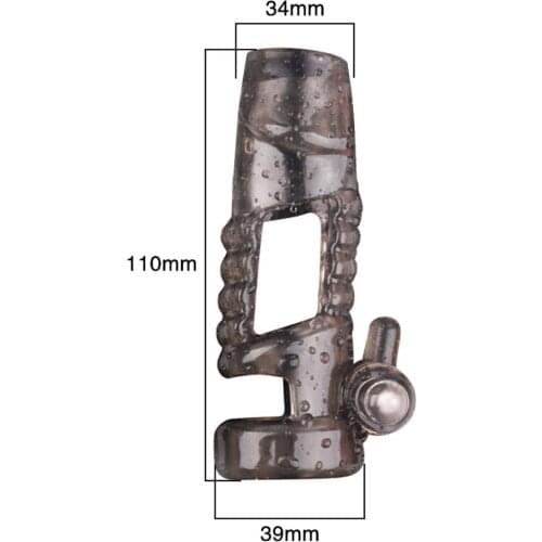 Extender Reusable Cock Ring G spot Stimulator Vibrator Adult Toy Men Dick Vibrating Penis Ring Sleeve For Male Penis Enlargement