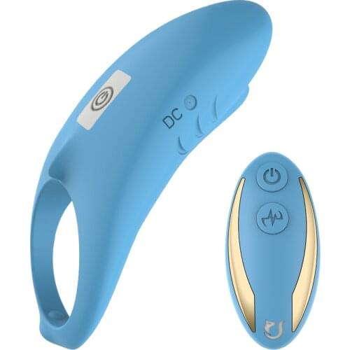 Time Delay Vibrating Viborator With Massager Sex Toys Shark Silicone Quiet USB Charged Penis Vibrator 9 Speeds For Adults