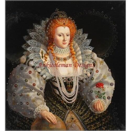 Embroidery Counted Cross Stitch Kits Needlework - Crafts 14 ct DMC color DIY Arts Handmade Decor - Elizabeth