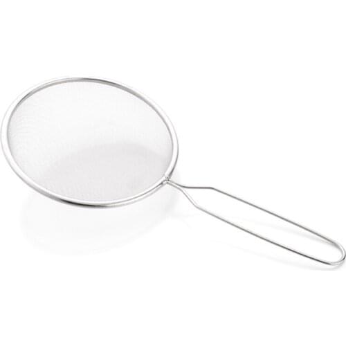 Mesh Strainer Fine Food Strainer Spoon Filter Spoon Stainless Steel Fine Mesh Wire Oil Skimmer Fried Food Net Kitchen Cook Tools