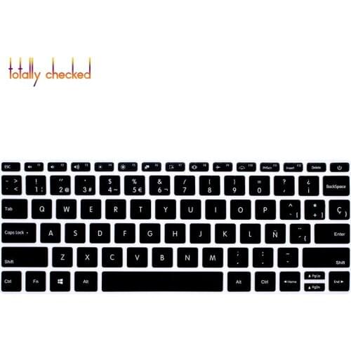 Spanish Keyboard Protective Film Keypad Covers Silicone Skin For Xiaomi 12.5"