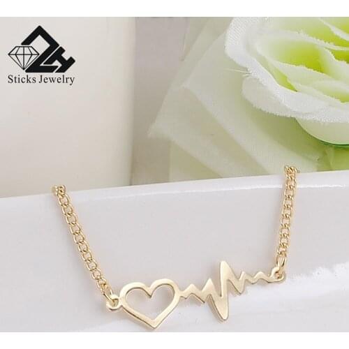 Tiny Heart Necklace for Women Chain Heart star Pendant Necklace Gift Ethnic Bohemian Choker Necklace