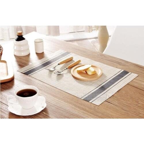 1PC Dining Table Mat Pvc Placemat Waterproof Heat Insulation Silicone Pad Kitchen Accessories Placemats For Table OK 0853