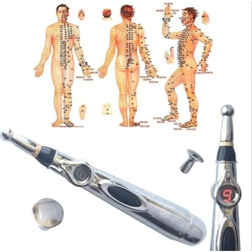 10pcs/lot Electric Acupuncture Point Massage Pen Pain Relief Laser Therapy Electronic Meridian Energy Pen Body Head
