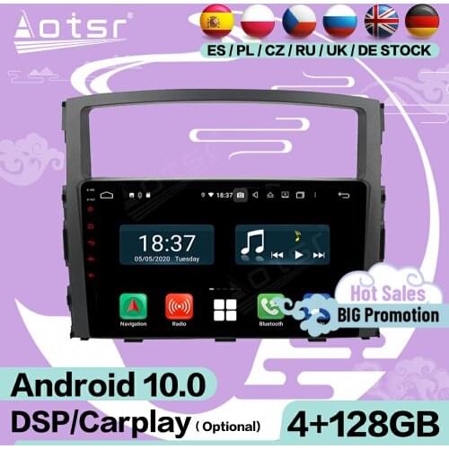 2 Din Multimedia Stereo Android For MITSUBISHI PAJERO 2006 2007 2008 2009 2010 2011 GPS Audio Radio Receiver Recorder Head Unit