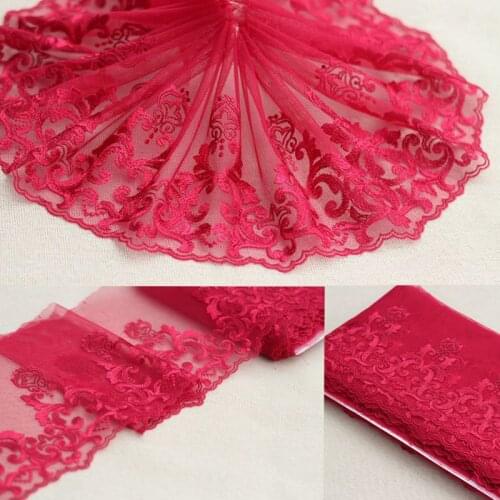 2 Yards Lace Trim Embroidered Flowers Lace Fabric 6.3 Inches Wide DIY Craft&Sewing Dress Clothing Accessories High Quality