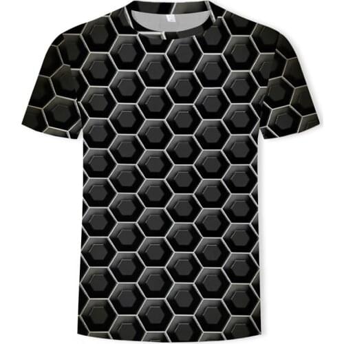 2019 New Fashion 3d Print T-shirt Women Short sleeve Hip Hop Geometry Graphics Harajuku 3d T shirt Summer Cool Tee Tops Clothing