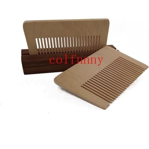 500pcs/lot Customized Logo Blank Maple Wooden Beard Hair Massage Pocket Comb. Size:8*5.4CM