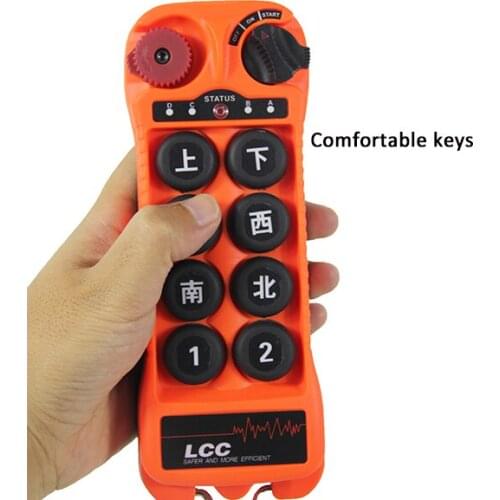 8 channel 1 speed industrial hoist remote control