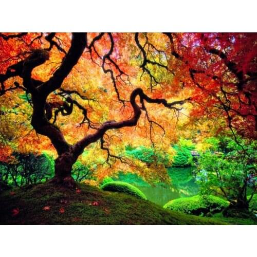 A6185 11CT/14CT/18CT/25CT/28CT night snowing patterns Counted Cross Stitch DIY Cross Stitch Kits Embroidery Needlework Sets