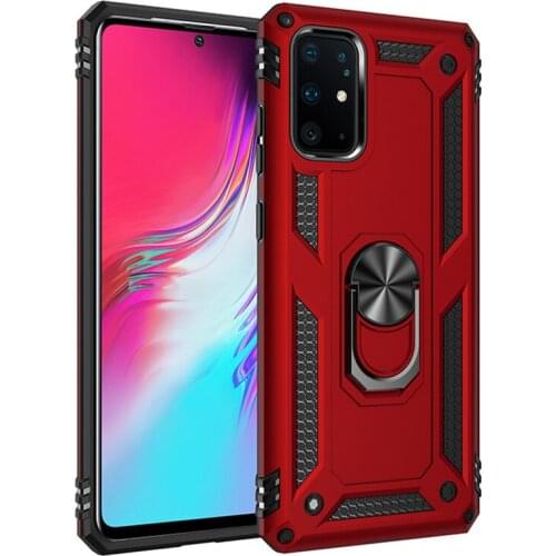 Armor Shockproof protective Back Cover For Samsung Galaxy S21 FE Case Hard With Stand Ring case for Samsung S20 FE Phone shell