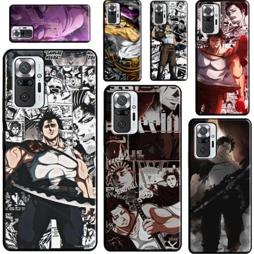 Yami Sukehiro Black Clover Anime Soft Case For Xiaomi Redmi Note 10 8 9 Pro 8T 9S Phone Cover For Redmi 9 9A 9C 9T 8A K40