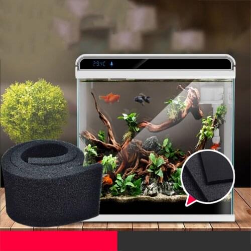 Black Filtration Foam Aquarium Fish Tank Biochemical Filter Sponge Pad Purifying Skimmer Breathable Soft Sponge Supply Tank