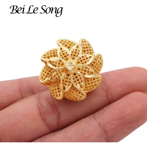 Rings Ring jewelry Couple rings 24K gold colour ring for women men wedding resizable of the ring on finger girls gifts jewelery