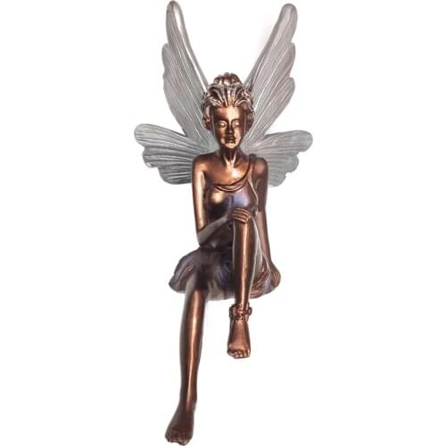 Garden Furniture Fairies White Gardening Supplies Outdoor Home Landscaping Yard Ornament Resin Sitting Flower Magic Fairy