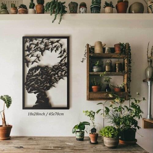 METAL DUVAR TABLOSU SANAT LÜKS ŞIK DEKORATİF PANO 45X70