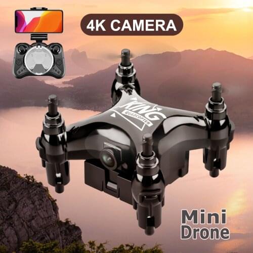2020 New Mini Drone 4K HD Camera WiFi Fpv Air Pressure Altitude Hold Black Red gold Quadcopter RC Dron xmas toys for kids