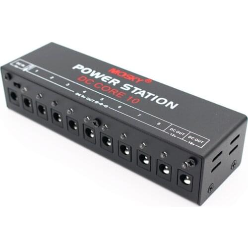 Mosky DC-CORE10 Mini Guitar Effect Pedal Power Supply for 9V 12V 18V Guitar Effect Pedal Ten Isolated Outputs Guitar Accessories