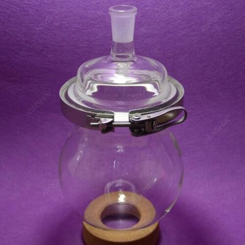 NANSHIN,2000ML 1-Neck Reaction Flask,24/40,Separately Flask with Easily Clamp,2L Reactor