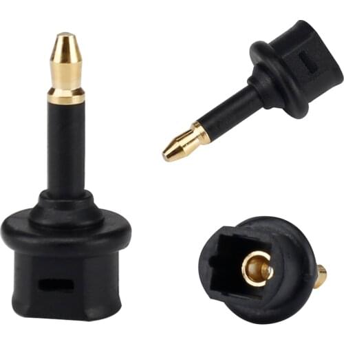 For Toslink plug to 3.5mm mini digital optical cable adapter, male to SPDIF standard port, Hi-Fi audio connector for Macbook TV