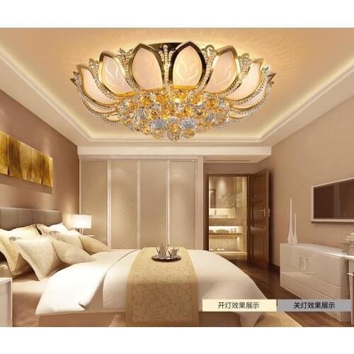 Plafondlamp plafonnier led moderne ceiling lamp crystal kristall deckenleuchte Crystal Ceiling Lights Golden K9 Luxury Lamps