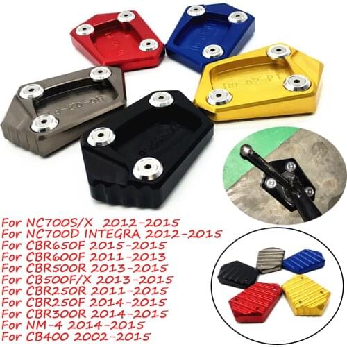 For Honda CBR500R CB500F/X CBR00RR NC700S/X/D 2013-2015 Motorcycle Kickstand Foot Side Stand Extension Enlarge Pad Support Plate