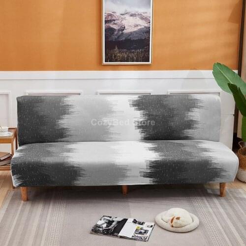Gradient Grey Elastic Sofa Cover Art Polyester Corner Funda Sofa Couch Slipcover Chair Protector L Shape Luxury Fashion Soft