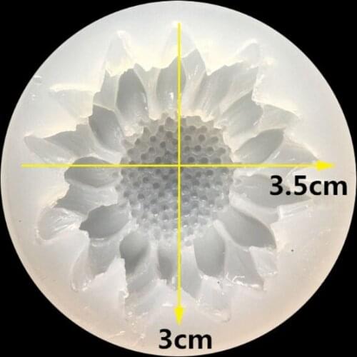 DIY Silicone 3D Flower Moulds Mold Resin Jewelry Pendant Making Tool Crafts New 62KE