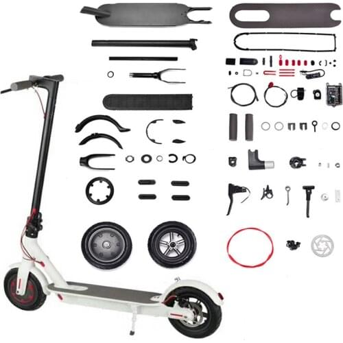 Electric Scooter Bag Hook Mudguard Wall Mount Bell Brake Handle Disc Brake Stickers Tire Lock M365 Scooter Parts for Xiaomi M365