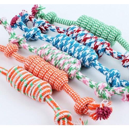 Creative Pet Toys For Dog Funny Chew Knot Cotton Bone Rope Puppy Dog Toy Pets Dogs Pet Supplies Pet Chewing Twist Rope