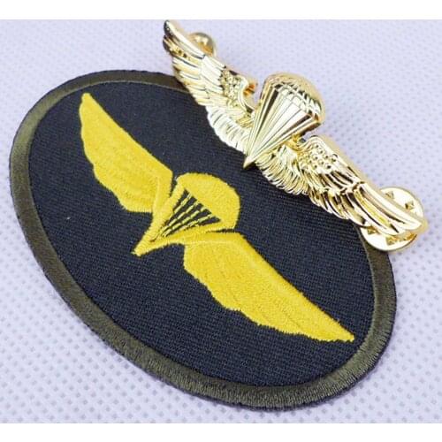 US Navy Parachutists Wings Badge Pin WITH Embroidery Patch Military Store 5605101