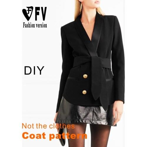 Female suit jacket pattern lapel 1:1 clothing cutting design drawing BWT-80