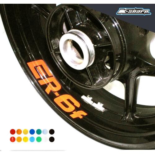 8 X CUSTOM INNER RIM DECALS WHEEL Reflective STICKERS STRIPES FIT KAWASAKI ER-6F er6f er 6f