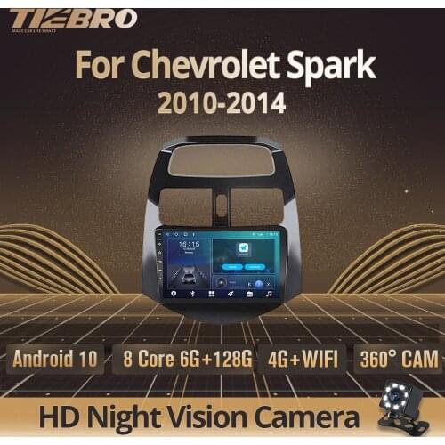 2DIN Android10.0 Car Radio For Chevrolet Spark 2010-2014 GPS Navigation Stereo Receiver Car Multimedia Player DSP Auto Radio IGO