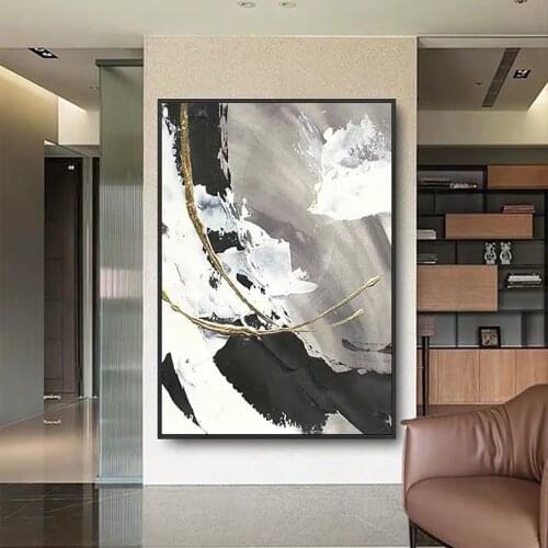 Large Hand Painted Abstract Canvas Oil Painting Wall Art Picture For Living Room Modern Paintings wall art wall art Decoration