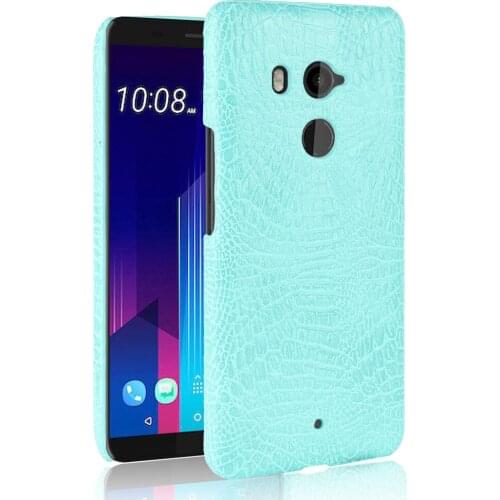 For HTC U11 Plus / HTC U 11 Plus Case Luxury PU Leather Hard Plastic Back Cover Case For HTC U11 / HTC U 11 phone Cover Coque