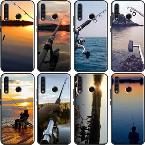 Fishing rod Carp Cover For Huawei Honor 10 Lite 9 20 10i 8X 9X 10X Lite 8A 9A 8S 9S 4C 6C 7C 7A Pro Cover