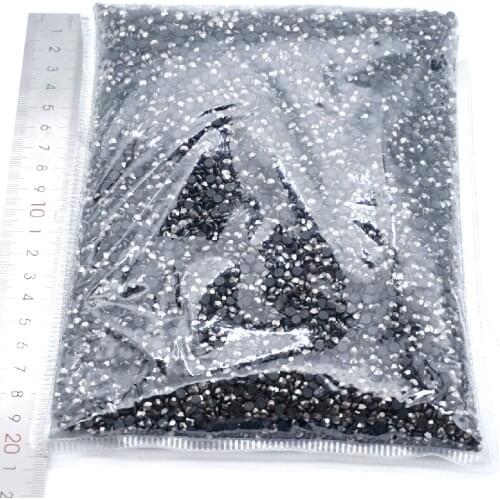 Hematite Wholesale Large Bulk Packing High Quality Shiny Stones Size SS6 SS10 SS16 SS20 SS30 Hotfix Rhinestones
