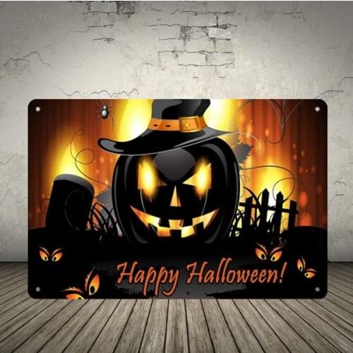 Halloween Belgian Lager Beer Metal Sign Poster Plaque Wall Home Decor Prompt Card Home Decoration