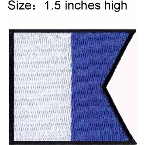 ICS Alfa Flag 1.5"high embroidery patch for high quality apliques de cabelo /shakhtar donetsk/padded appliques