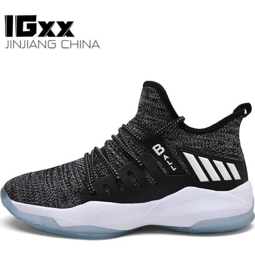 IGxx Sneakers For Men Outdoor Comfortable Lightweight Athletic Breathable Male basketball Lace up Shoes Running Tenis