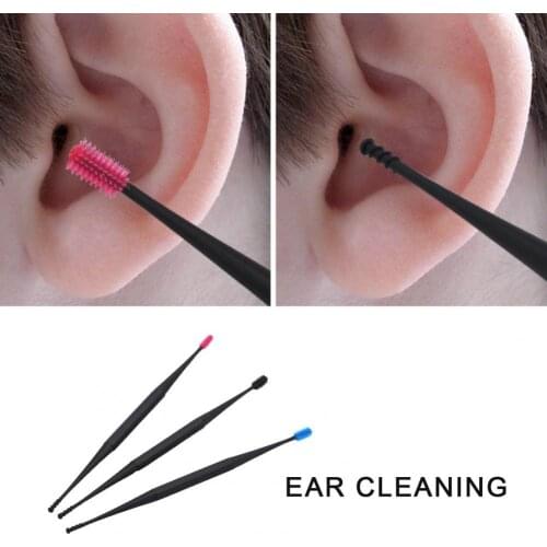 Ear Cleaner Ear Wax Pickers Reusable Spiral Head Soft Rust-proof Earwax Remover Ear Care Tool Ear Pick Health Care for Home