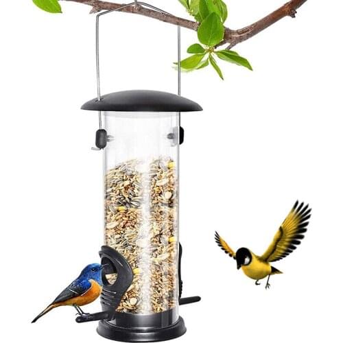 Birds Feeder Hanging Portable Birds Food Dispenser Birds Accessoires for Outdoor Patio Garden Pet Products WWO66