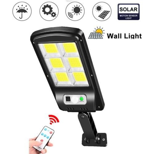 Tabular oblong 120LED Solar Light 4Modes Outdoor Solar Lamp Waterproof PIR Motion Sensor Street sunlight for Garden Decoration r